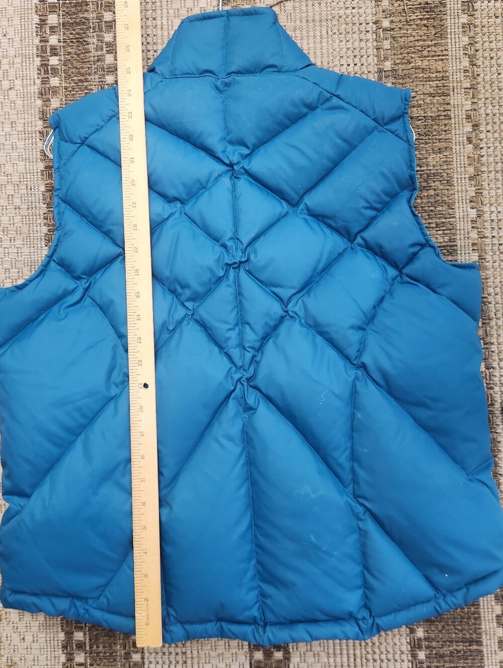 CABELAS Women’s Vest Large Blue Goose Down Quilted Lined Outdoors Winter - Picture 10 of 13